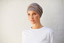 Load image into Gallery viewer, Christine Headwear Shakti Turban in Patcwork Leo2
