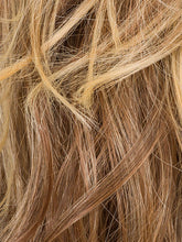 Load image into Gallery viewer, LIGHT BERNSTEIN ROOTED 12.26.27 | Light Auburn, Light Honey Blonde, and Light Reddish Brown blend and Dark Roots
