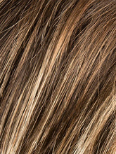 Load image into Gallery viewer, COFFEE BROWN LIGHTED 6.20.27 | Dark Brown and Light Strawberry Blonde with Dark Strawberry Blonde Blend with Highlights Throughout and Concentrated in the Front
