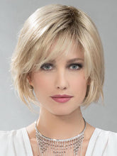 Load image into Gallery viewer, RULE by ELLEN WILLE in CHAMPAGNE TONED 22.16.25 | Light Neutral Blonde and Medium Blonde with Lightest Golden Blonde Blend and Shaded Roots (Bangs customized for photo shoot)
